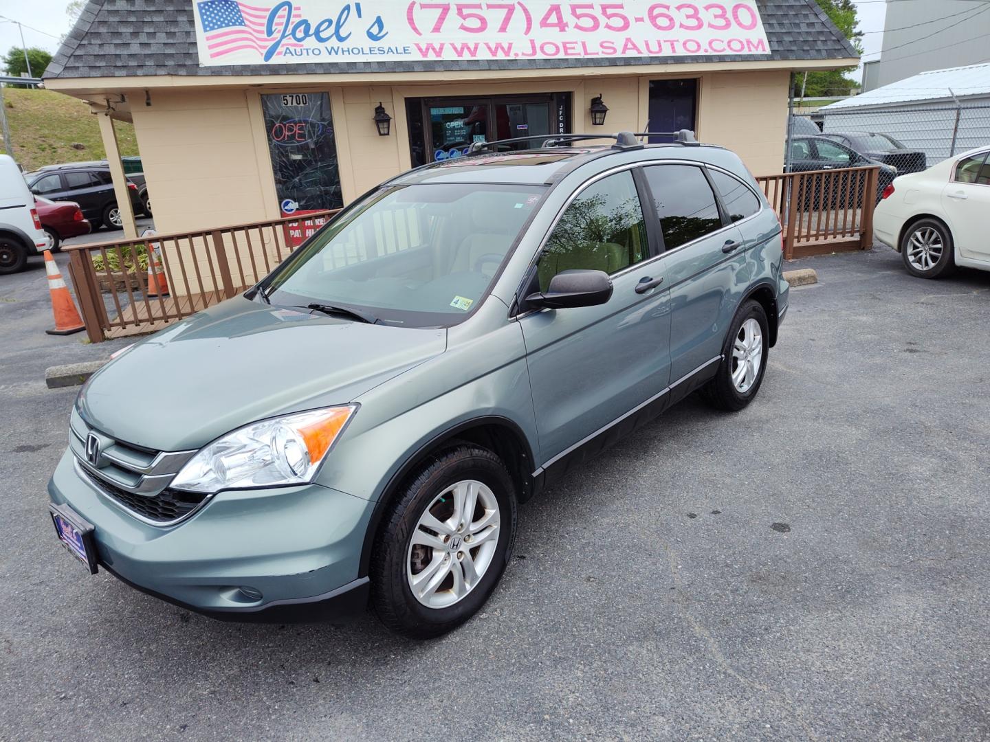 2010 Green Honda CR-V (5J6RE4H58AL) , located at 5700 Curlew Drive, Norfolk, VA, 23502, (757) 455-6330, 36.841885, -76.209412 - Photo#0